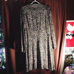LOFT Long sleeve, high neck, floral dress